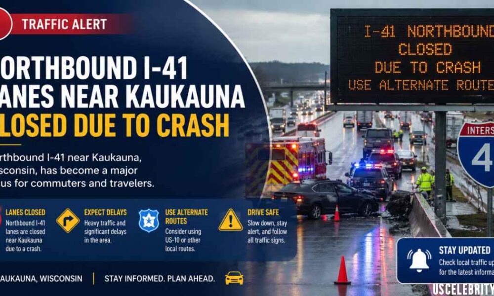 Northbound I-41 Lanes Near Kaukauna Closed Due to Crash