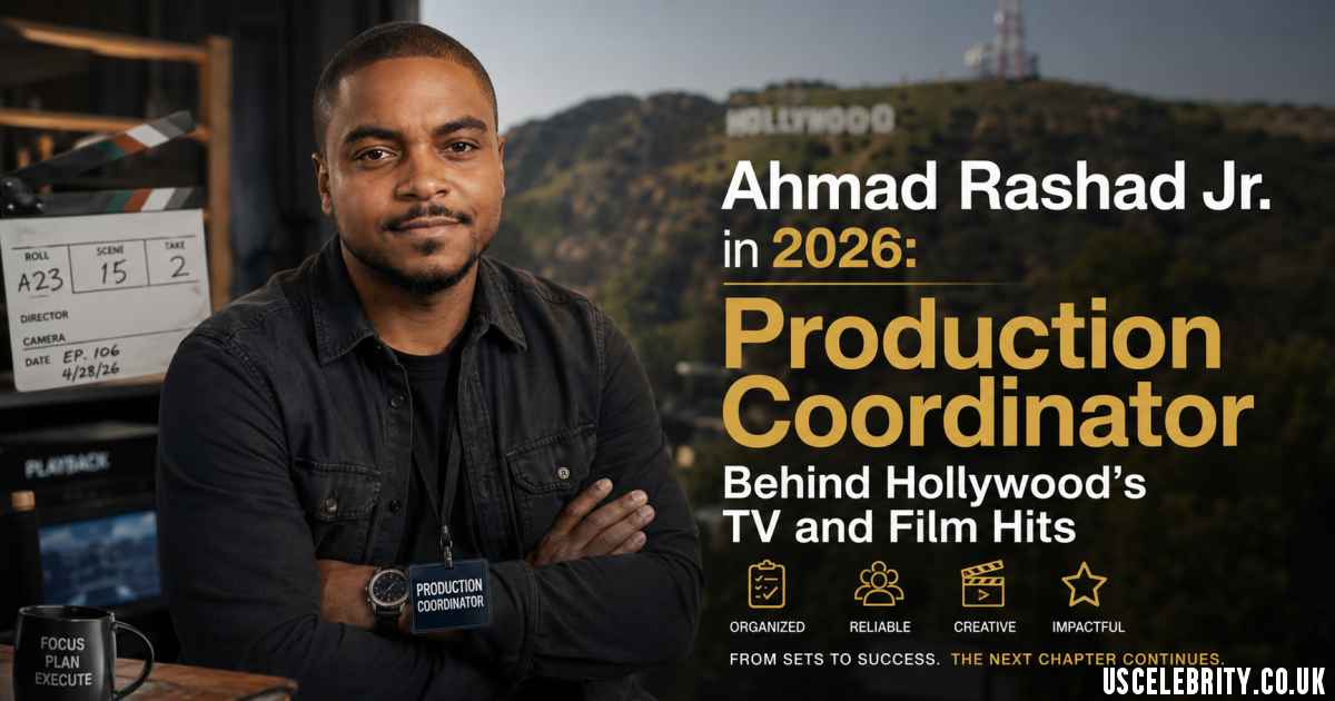 Ahmad rashad Jr. will be the Production Coordinator for Hollywood's