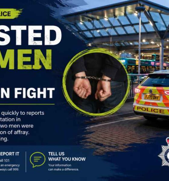 Nottinghamshire Police Arrested Two Men Following a Bus Station Fight