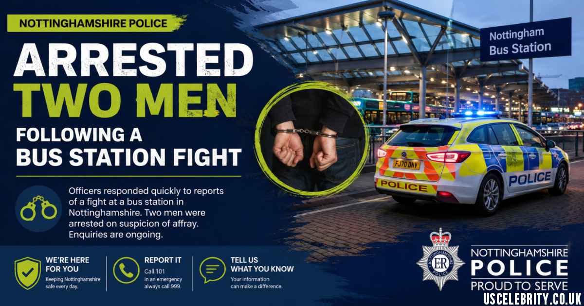 Nottinghamshire Police Arrested Two Men Following a Bus Station Fight